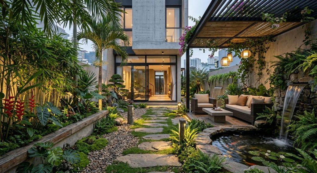 2. Phong Cach Cozy Tropical