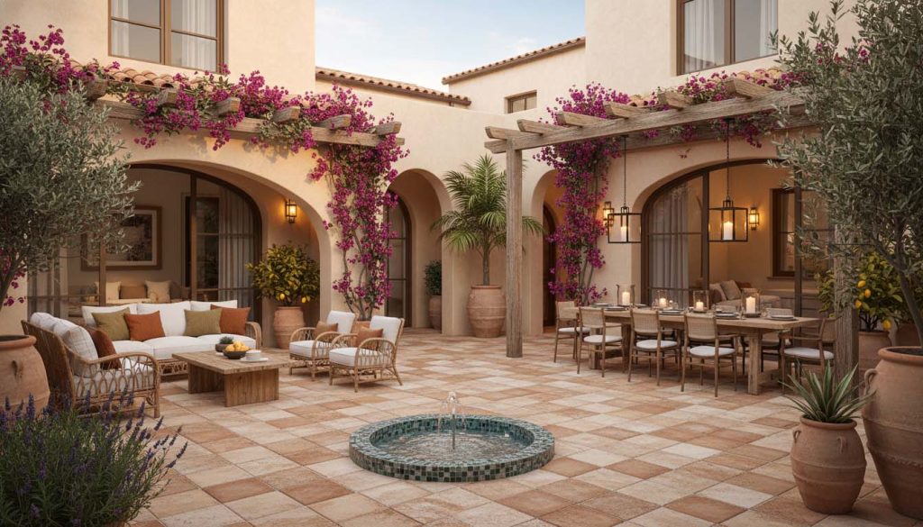 4. Phong Cach Mediterranean Patio