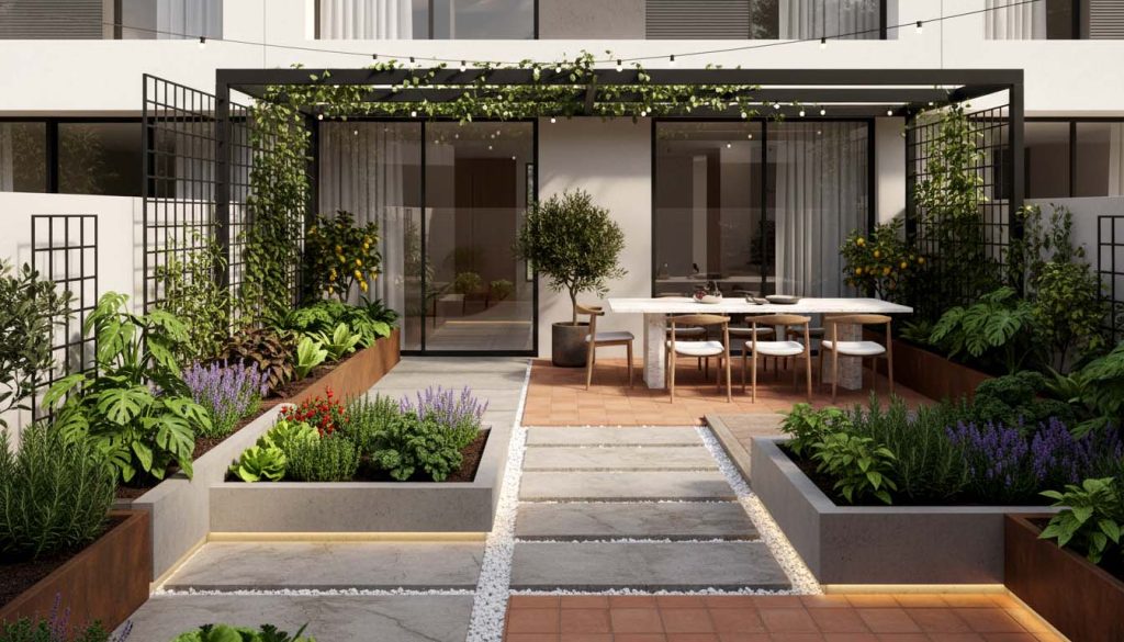 5. Phong Cach Contemporary Edible Garden